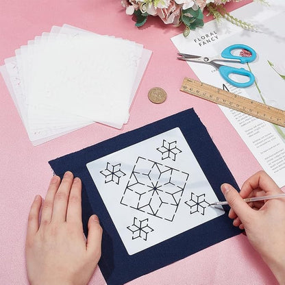 FREEBLOSS Sashiko PET Stencils - Image 6