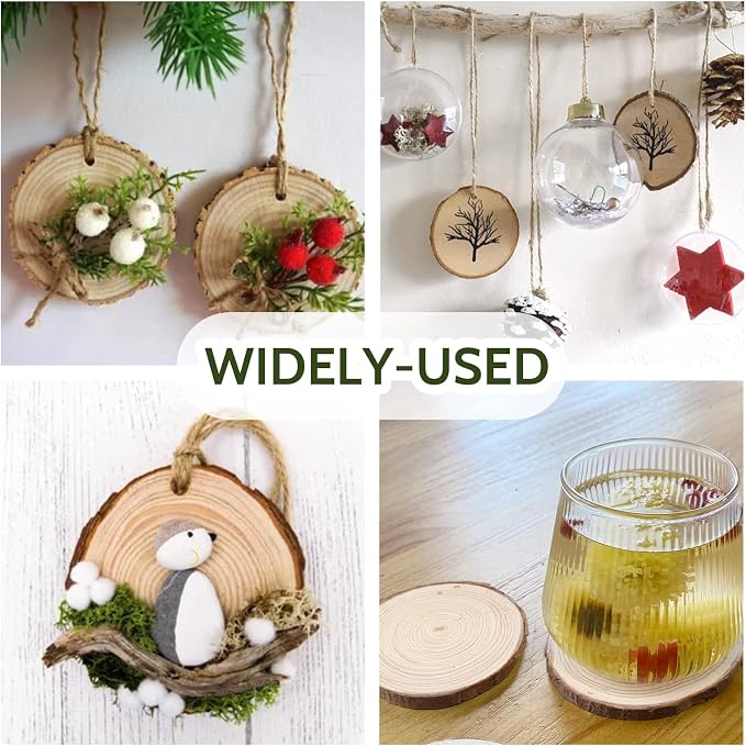 Falling in Art 2.3-3.1 Inches Natural Wood Slices Set - Image 8