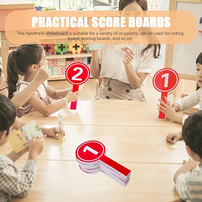 10pcs Handheld Score Paddles Foam Number Scoreboards 1-10 Voting Scoreboards - Image 2