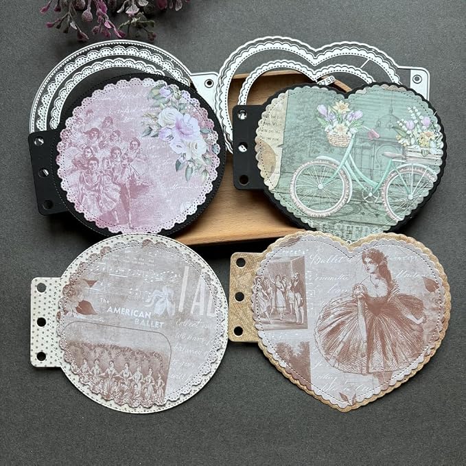 Heart Loose-Leaf Lace Die Cuts for Card Making, Background Frame Cutting Dies - Image 6