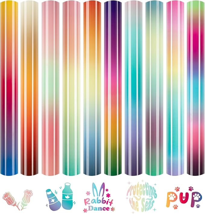 HTVRONT Gradient Heat Transfer Vinyl by HTVRONT