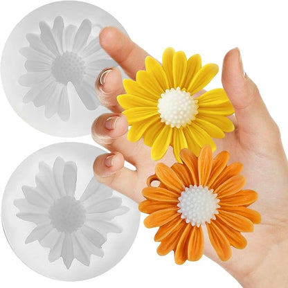 2 Pack Daisy Flower Mold by ESEDAGESiliconeMold