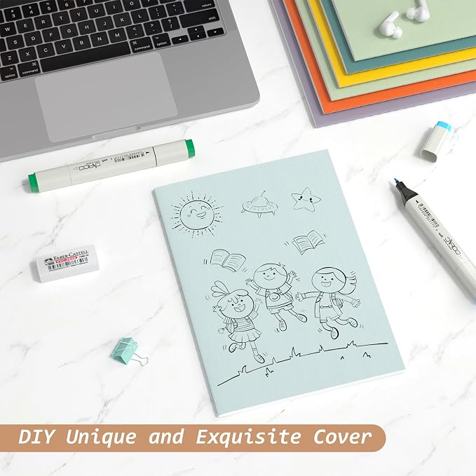 Journaling Notebooks A5 College Ruled Notebook 16 Pack Lined Small Kraft - Image 5