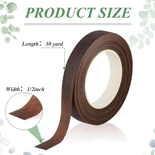 Phinus 9 Rolls Floral Tape, 1/2 Inch x 30 Yard Flower Tape, Bouquet Stem - Image 2