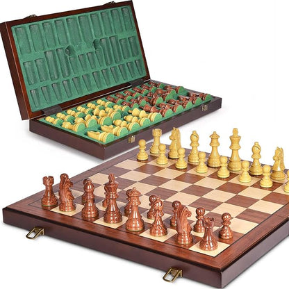AMEROUS 20'' x 20'' Wooden Chess Set - Image 8