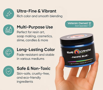 Eye Candy Pigments Premium Blue Mica Powder - Image 3