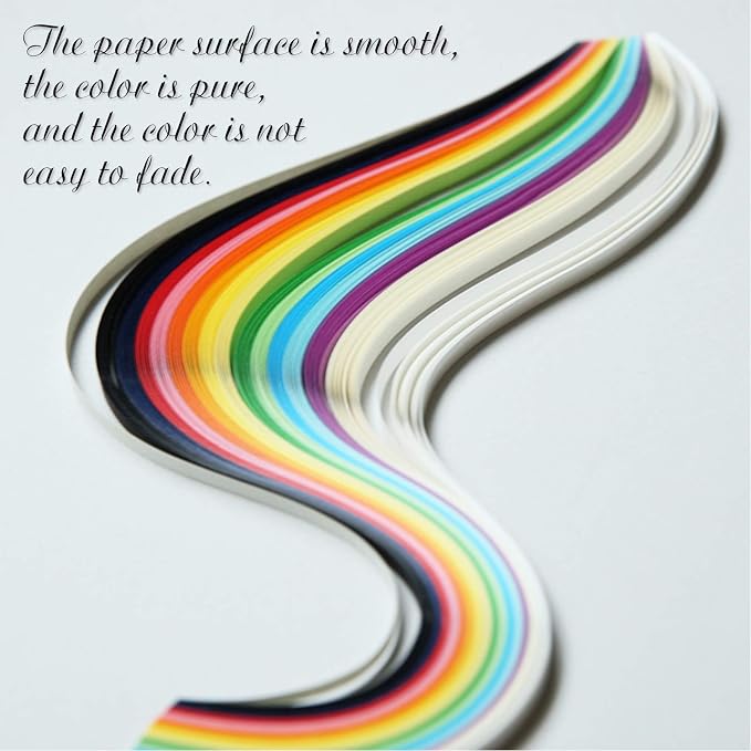 Paper Quilling Strips with 26 Colors 2080 Strips Quilling Tools and Supplies - Image 4