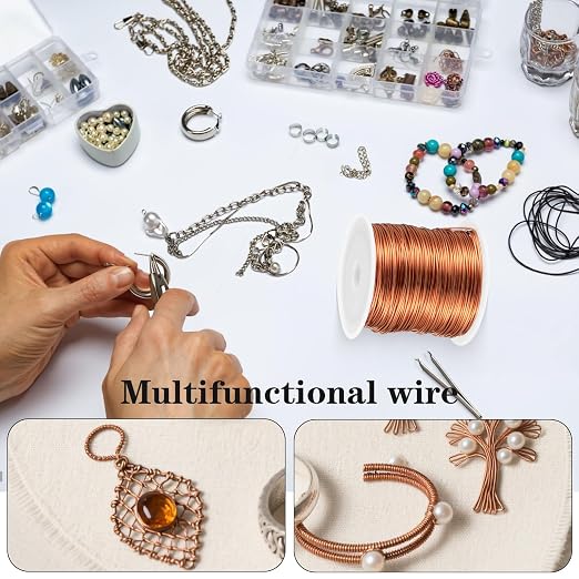 5 Rolls Copper Wire for Jewelry Making 18, 26 Gauge Copper Jewelry Wire Craft - Image 4