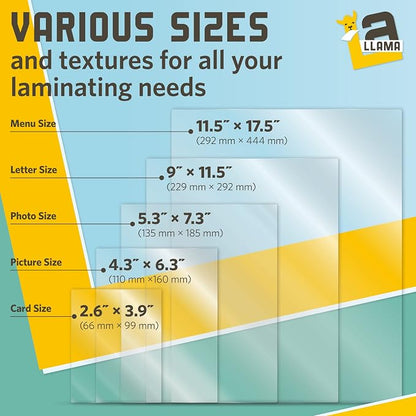 Thermal Laminating Pouches, 9 x 11.5 Inches, 5 Mil Thick, 20 Pack, Suited - Image 8