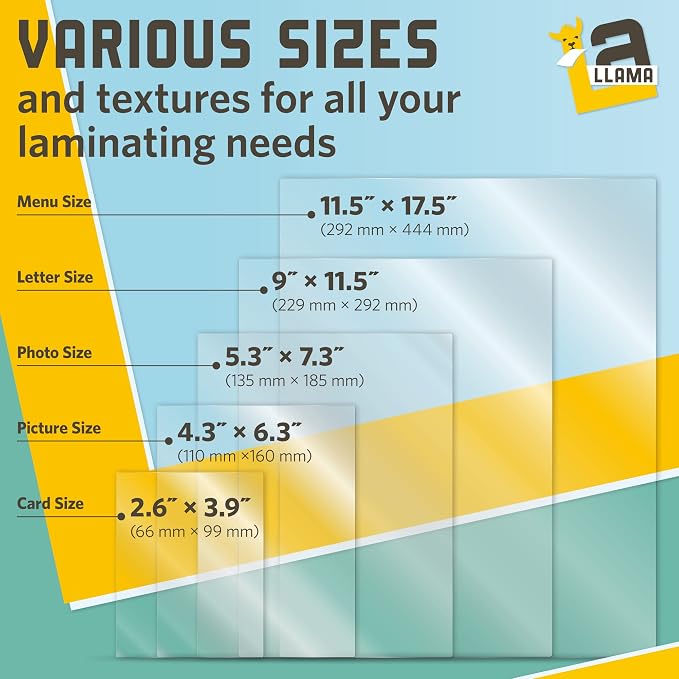 Thermal Laminating Pouches, 9 x 11.5 Inches, 5 Mil Thick, 20 Pack of Glossy - Image 8