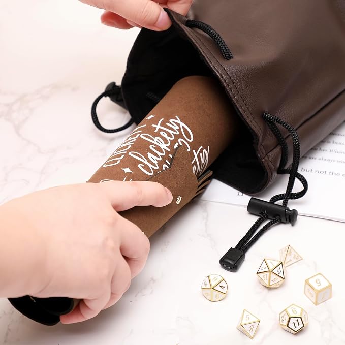 Cat Dice Rolling Tray Novelty Folding Leather Dice Holder Portable Dice Storage - Image 4