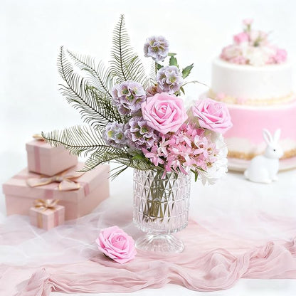Artificial Flowers Foam Fake Roses 25pcs Pink Roses - Image 4