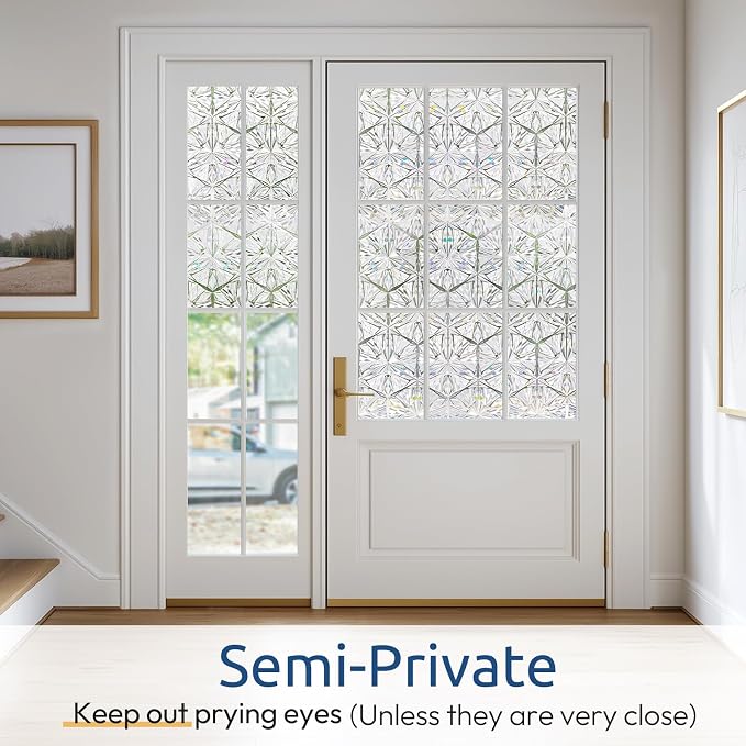 rabbitgoo Window Privacy Film Stained Glass Window Film, Decorative Stickers - Image 4