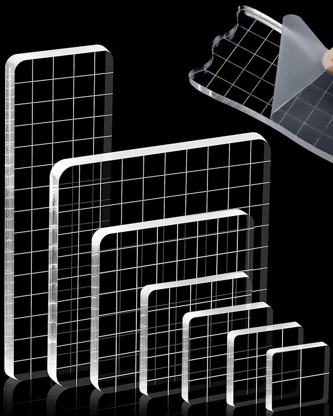 7 Pieces FIVEIZERO Acrylic Stamp Block by FIVEIZERO