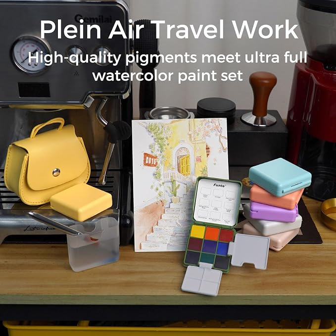 Funto Pocket Watercolor Set, Travel Color Kit, - Image 6