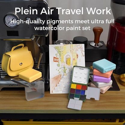 Funto Pocket Watercolor Set, Travel Color Kit, - Image 6