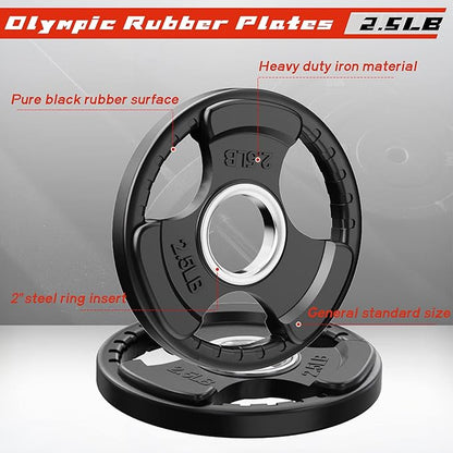 RitFit Olympic Rubber Grip Plates - Image 4