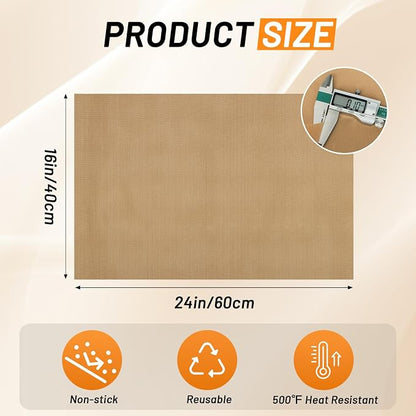Svaldo Teflon Sheets for Heat Press 16x24, 10 Pack, Heat Press Paper for T - Image 3