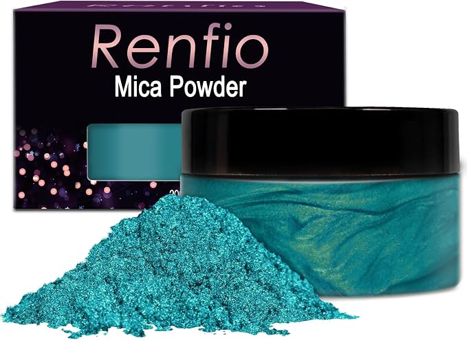 Renfio 100g Mica Powder Pigment, Metallic Natural Dye Mineral Pearl Shimmer by Renfio