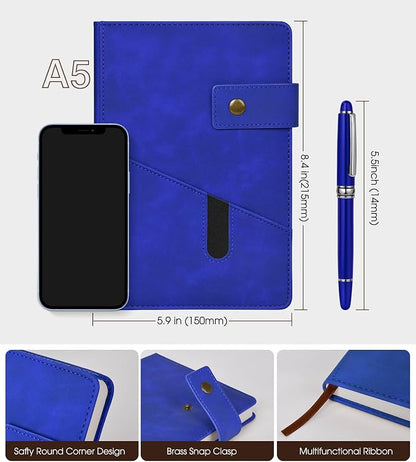 A5 Lined Leather Journal Notebook - Image 2