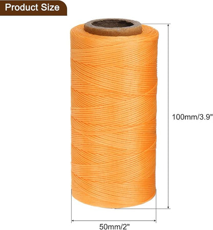 uxcell 150D 0.8mm Flat Waxed Thread 284 Yards Polyester Leather Sewing Waxed - Image 2