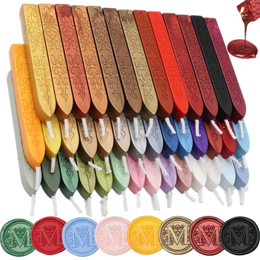 12Pcs Wax Sealing Sticks with Wicks, Decoration - Image 6