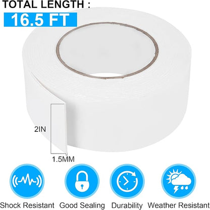 ToLanbbt Double Sided Foam Tape 2In x 16.5FT, Mounting Tape Heavy Duty - Image 2