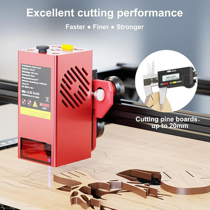 CK1-20 20000mW Laser Engraver Machine Laser Cutter Laser Cutting Engraving Tool - Image 2