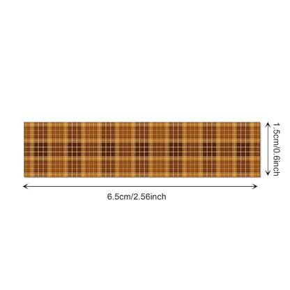 12 Pcs Thanksgiving Washi Tape Plaid Pattern Masking Tape Decorations - Image 2