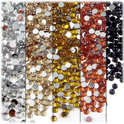 The Crafts Outlet 5-PK Set, Round 3mm Rhinestones by The+Crafts+Outlet