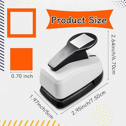 Square Punches for Paper Crafts 0.7 inch Square Hole Punch Squares Paper - Image 6