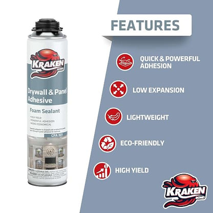 KRAKEN BOND Drywall & Panel Adhesive Foam - Image 3