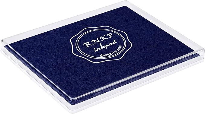 RNKP Large Blue Ink pad, 5 x 4 in Craft Ink pad Suitable by RNKP