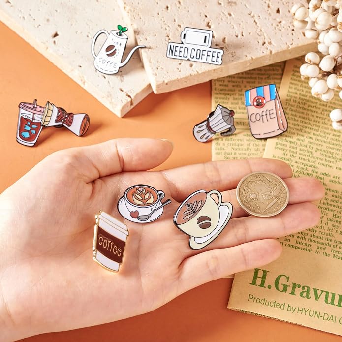 Mixed Enamel Pins for Backpacks, Beadthoven Cute Enamel Brooch Pins Set - Image 4