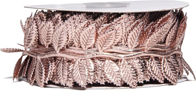 BASOKAN Rose Gold Leaves Ribbon - Image 2
