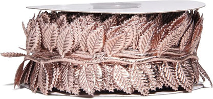 BASOKAN Rose Gold Leaves Ribbon - Image 2