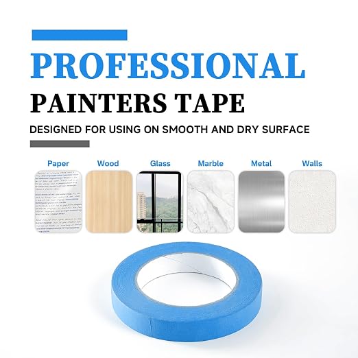 Premium Blue Masking Tape, Painters Tape, DIY Paper Arts & Crafts, Spraying - Image 9