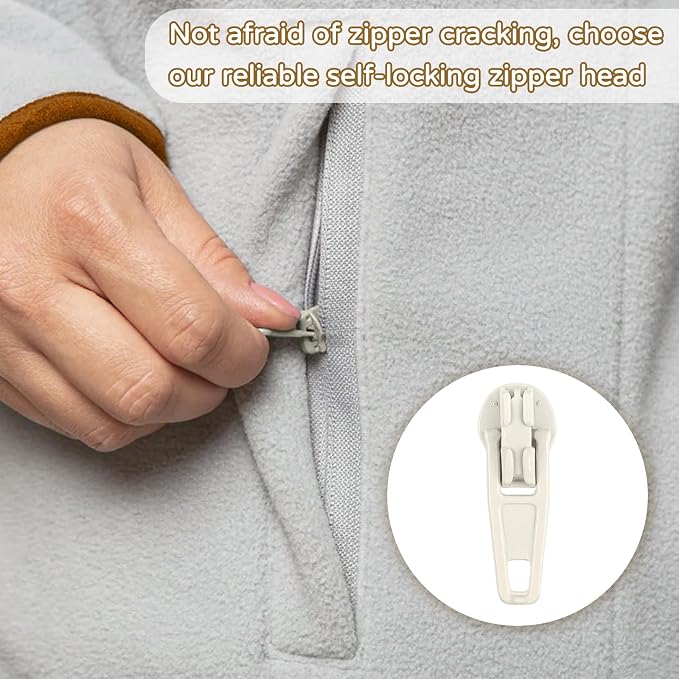 DOITEM 96Pcs Zipper Repair Kit Zipper Replacement 3# Zipper Pull Rescue Kit - Image 5