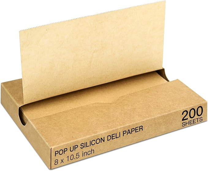 Precut POP UP Deli Paper Sheet Pack of 200, Interfolded Heavy Paper by EcoDispose