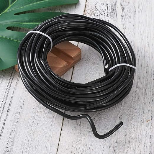 Fashewelry 32.8 Feet 5mm Black Aluminum Wire Bendable Metal Craft Wire - Image 7