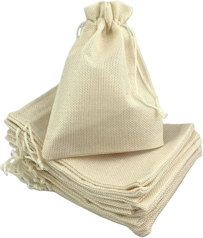 Palmhomee Pack of 25 Burlap Gift Bags by Palmhomee