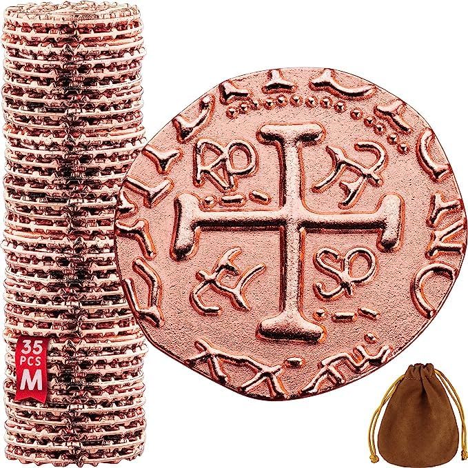 Large Metal Pirate Coins by LeibGames