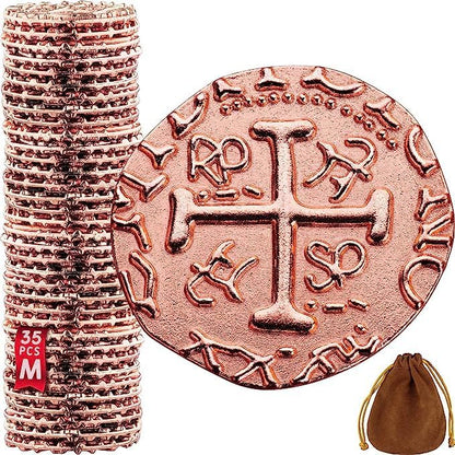 Large Metal Pirate Coins by LeibGames