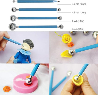 EuTengHao 61Pcs Ceramic Clay Tools Kit Pottery Tools Clay Sculpting Shapers - Image 6