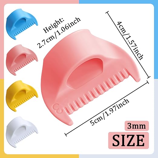 4 PCS 4mm Edge Lock Seam Guide, Mini Sewing Finger Ruler - Image 2