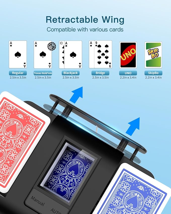 Automatic Card Shuffler, Rechargeable Cards Shuffler Machine - Image 5