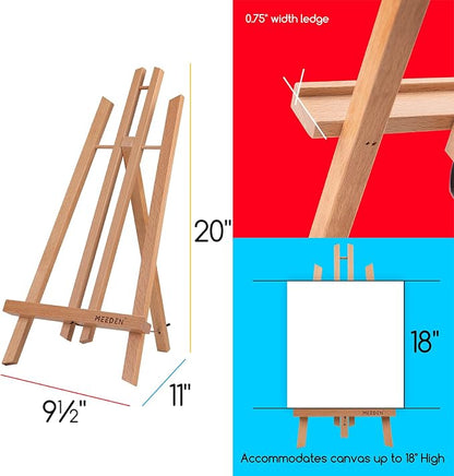 MEEDEN 20 Inch Tabletop Easel: 12 Pack Beech Wood Easel - Image 2