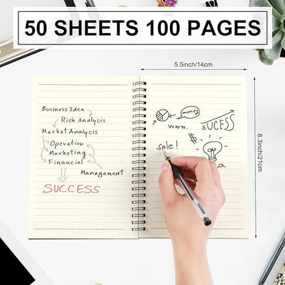 Yahenda 18 Pcs Spiral Notebook Bulk A5 Journal Lined 8.3'' x 5.5'' Writing - Image 3
