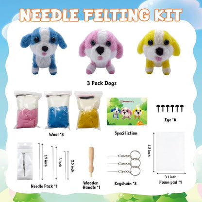 Needle Felting Kit, Animal Doll Making Set - Image 2
