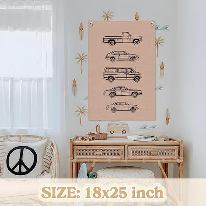 Toddler Boy Room Decor, Cars Room Decor - Image 2